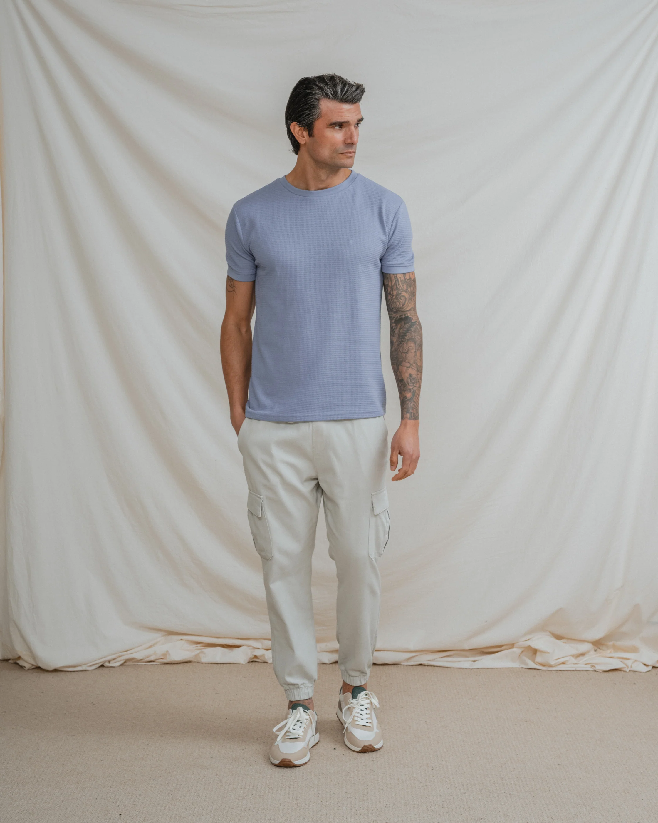 CAMISETA ESTRUCTURA CELESTE - Image 3