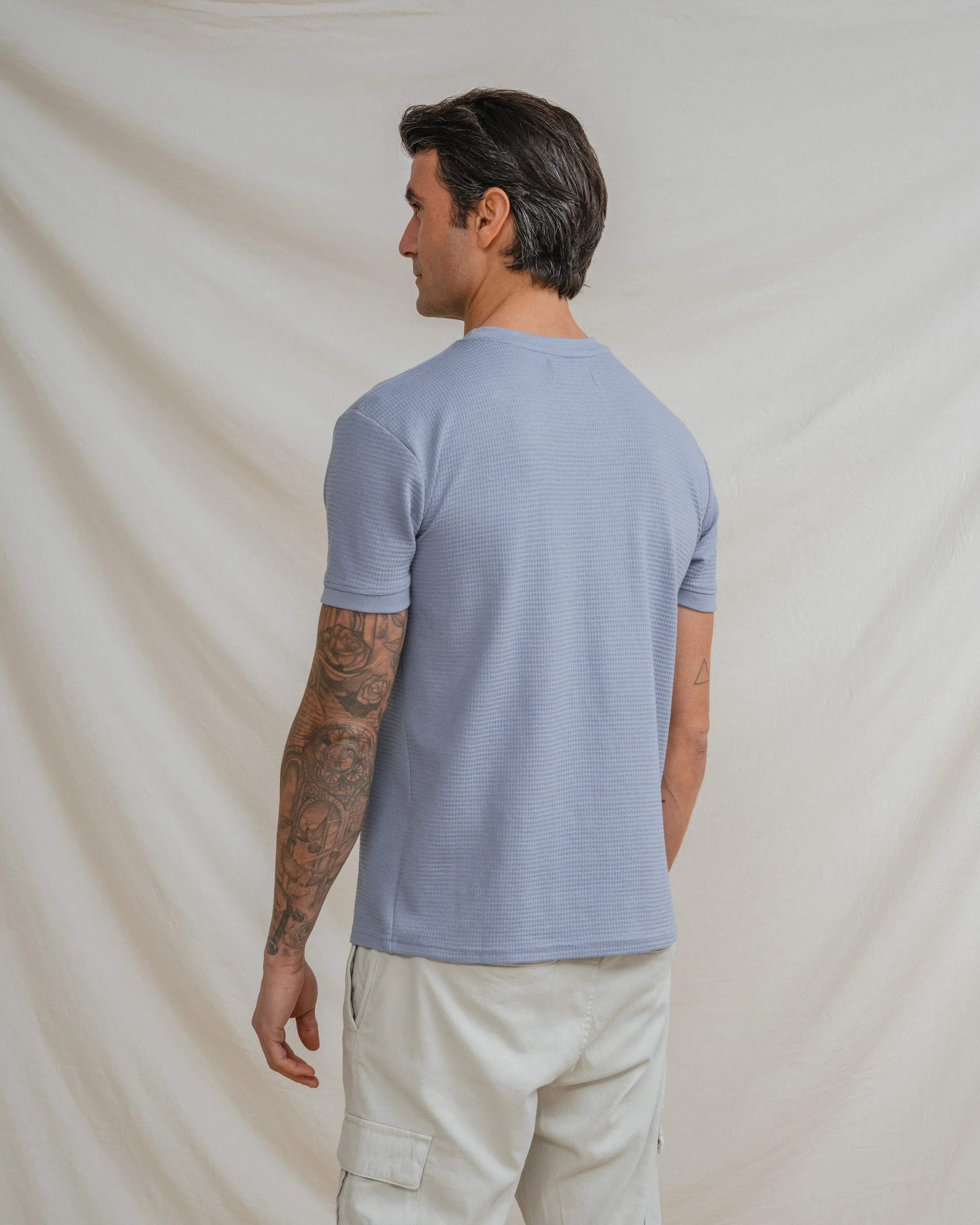 CAMISETA ESTRUCTURA CELESTE - Image 4