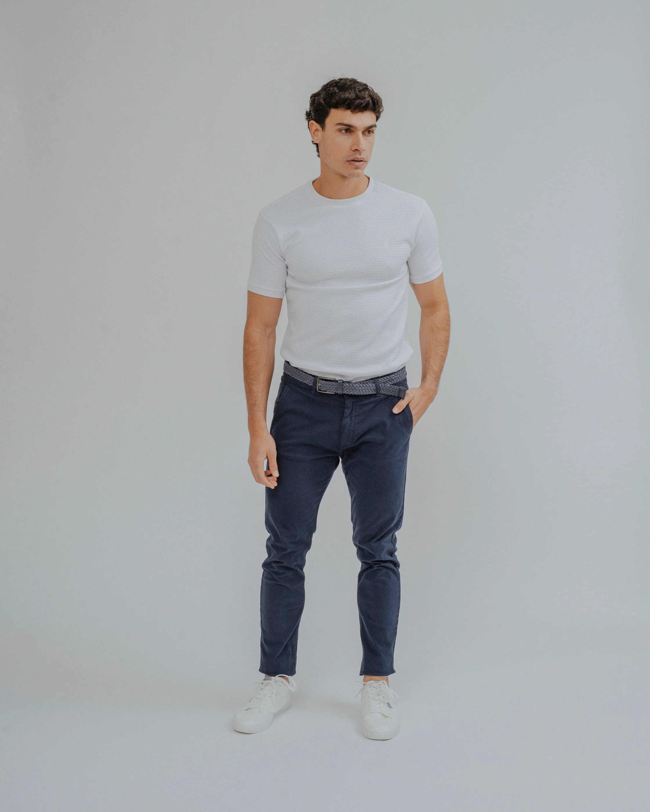 CAMISETA ESTRUCTURA PERFORADA BLANCA - Image 4