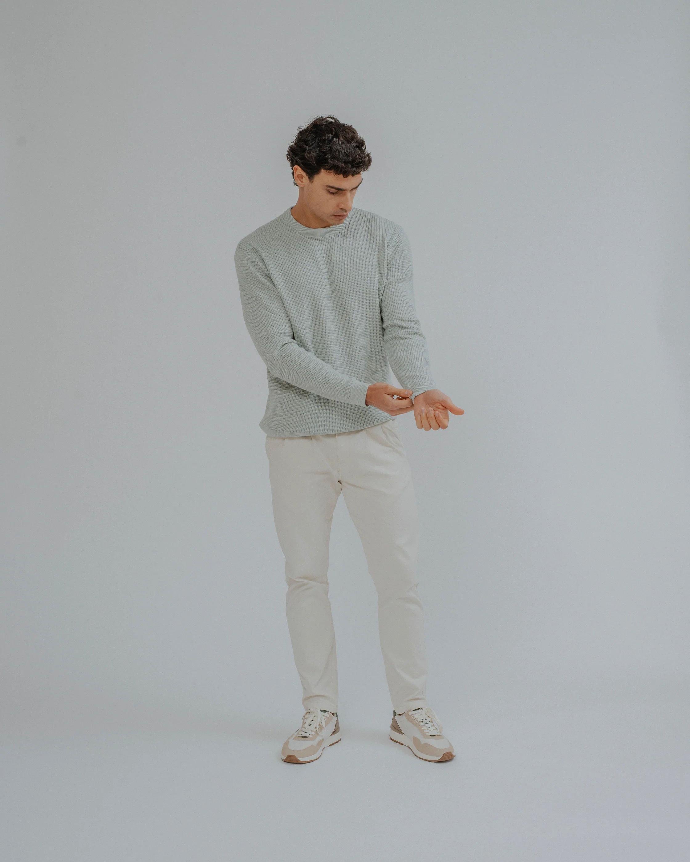 JERSEY ESTRUCTURA CUADRILLÉ VERDE - Image 3