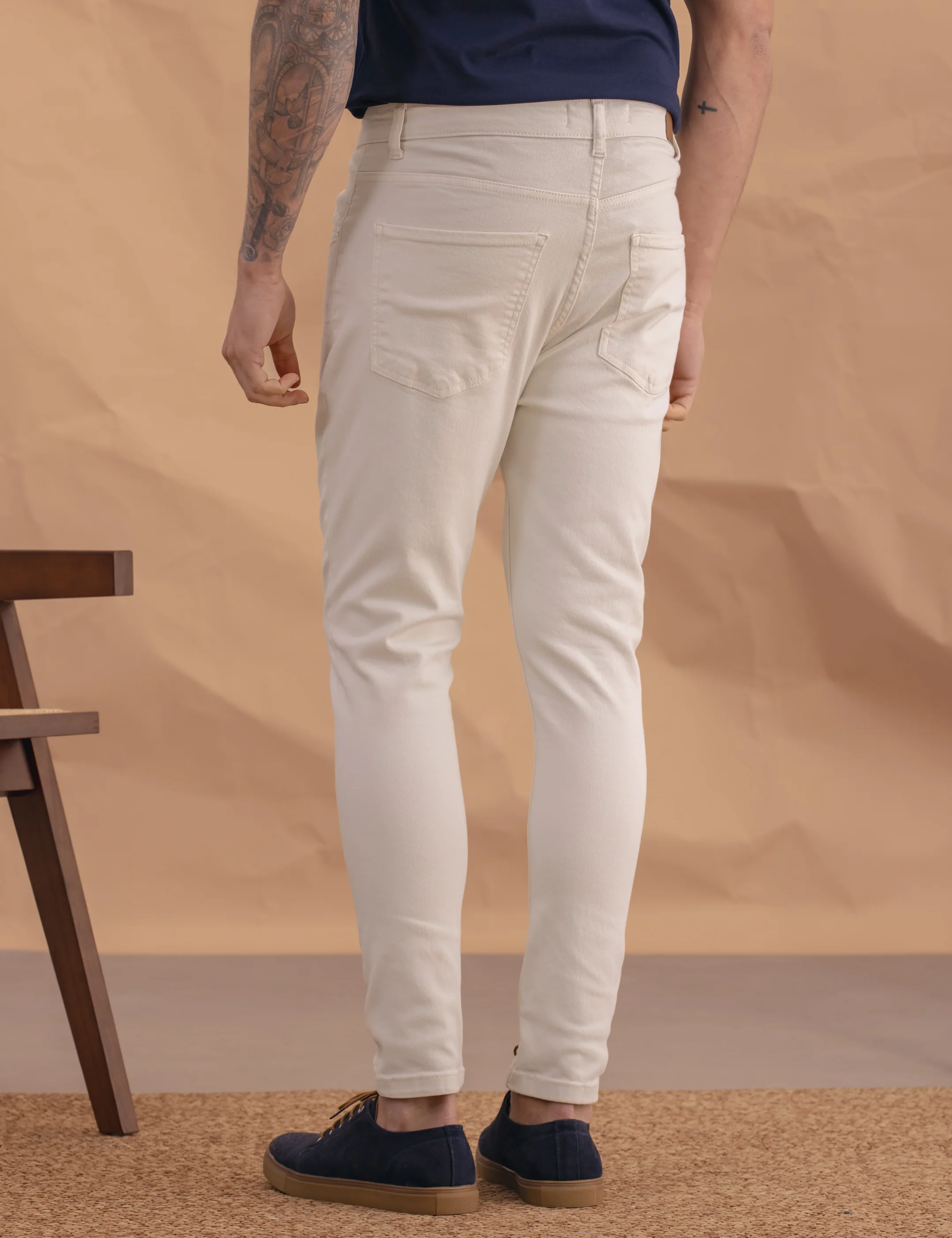 PANTALÓN 5 BOLSILLOS SKINNY BEIGE - Image 4