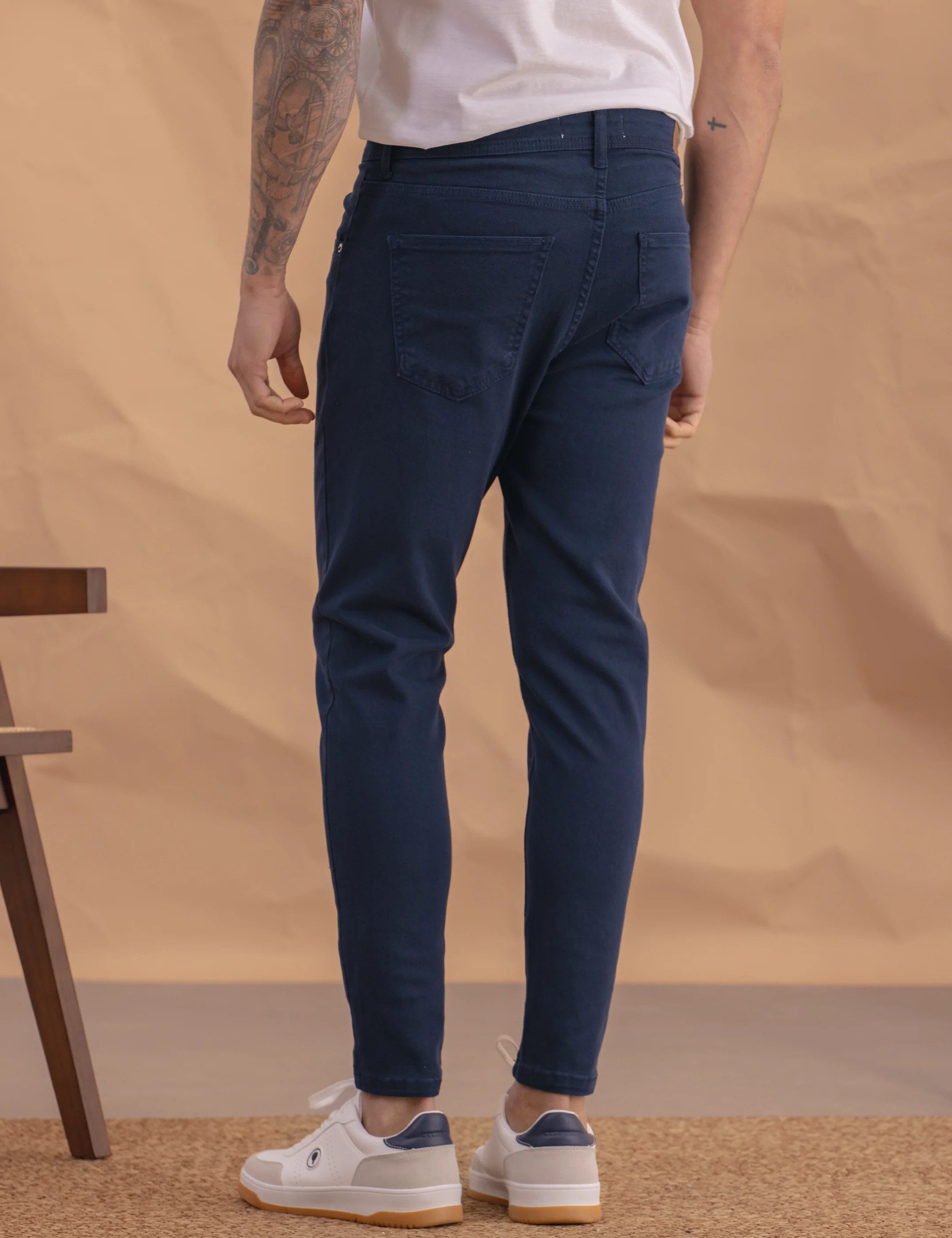 PANTALÓN 5 BOLSILLOS SKINNY MARINO - Image 4