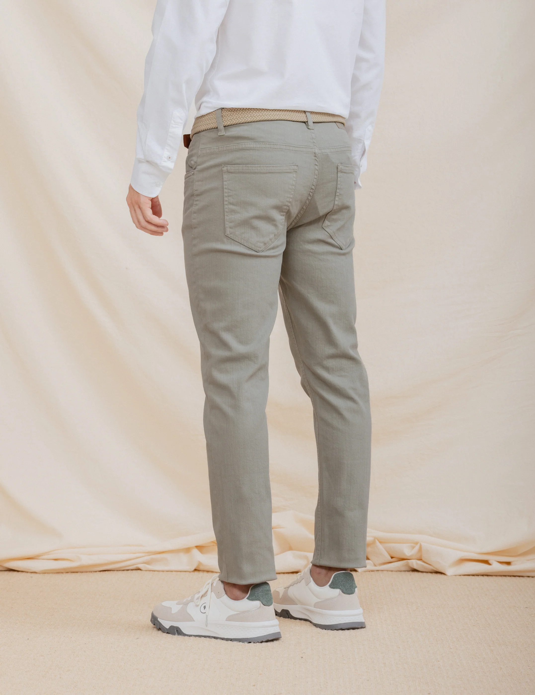 PANTALÓN 5 BOLSILLOS SLIM VERDE - Image 5