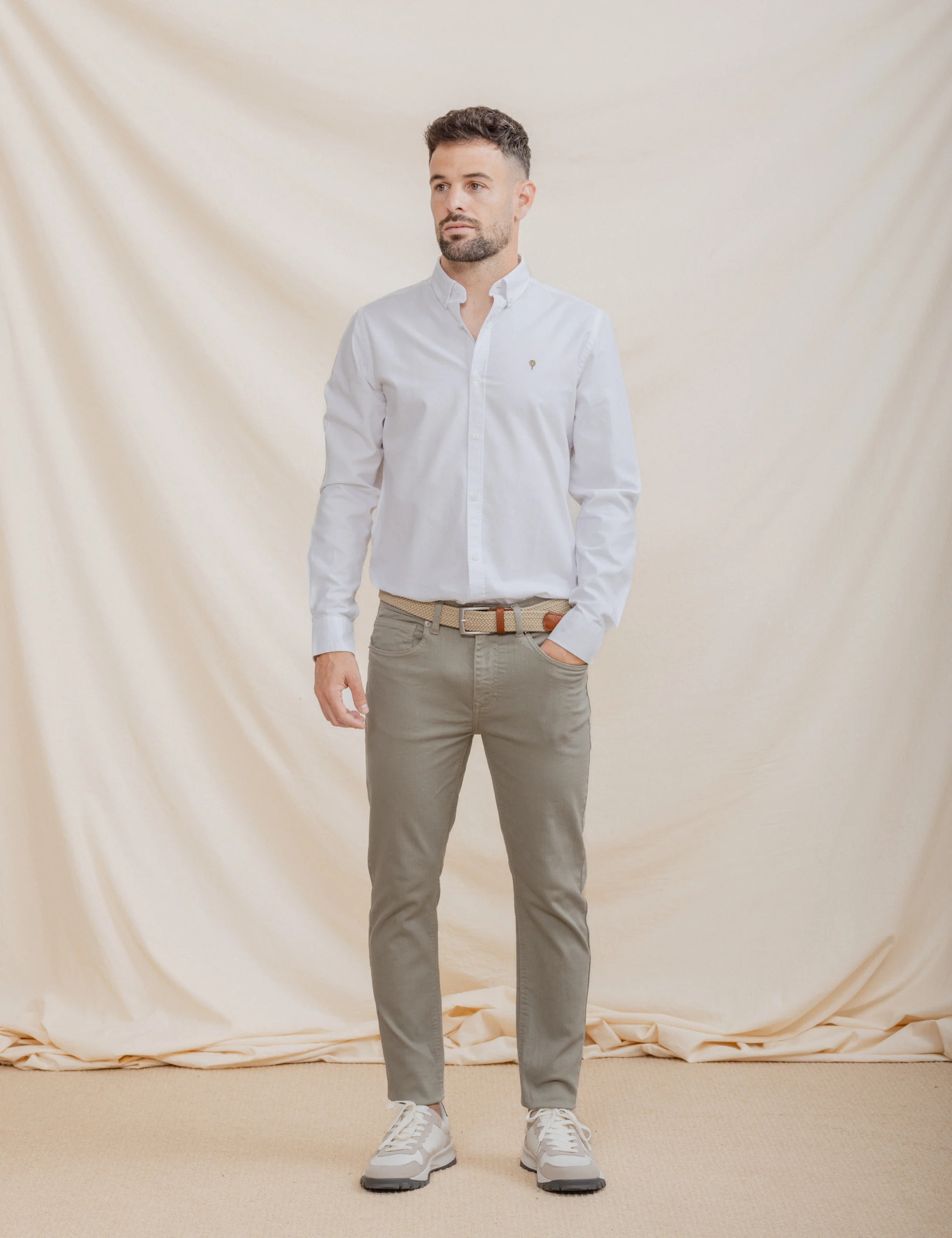 PANTALÓN 5 BOLSILLOS SLIM VERDE - Image 6