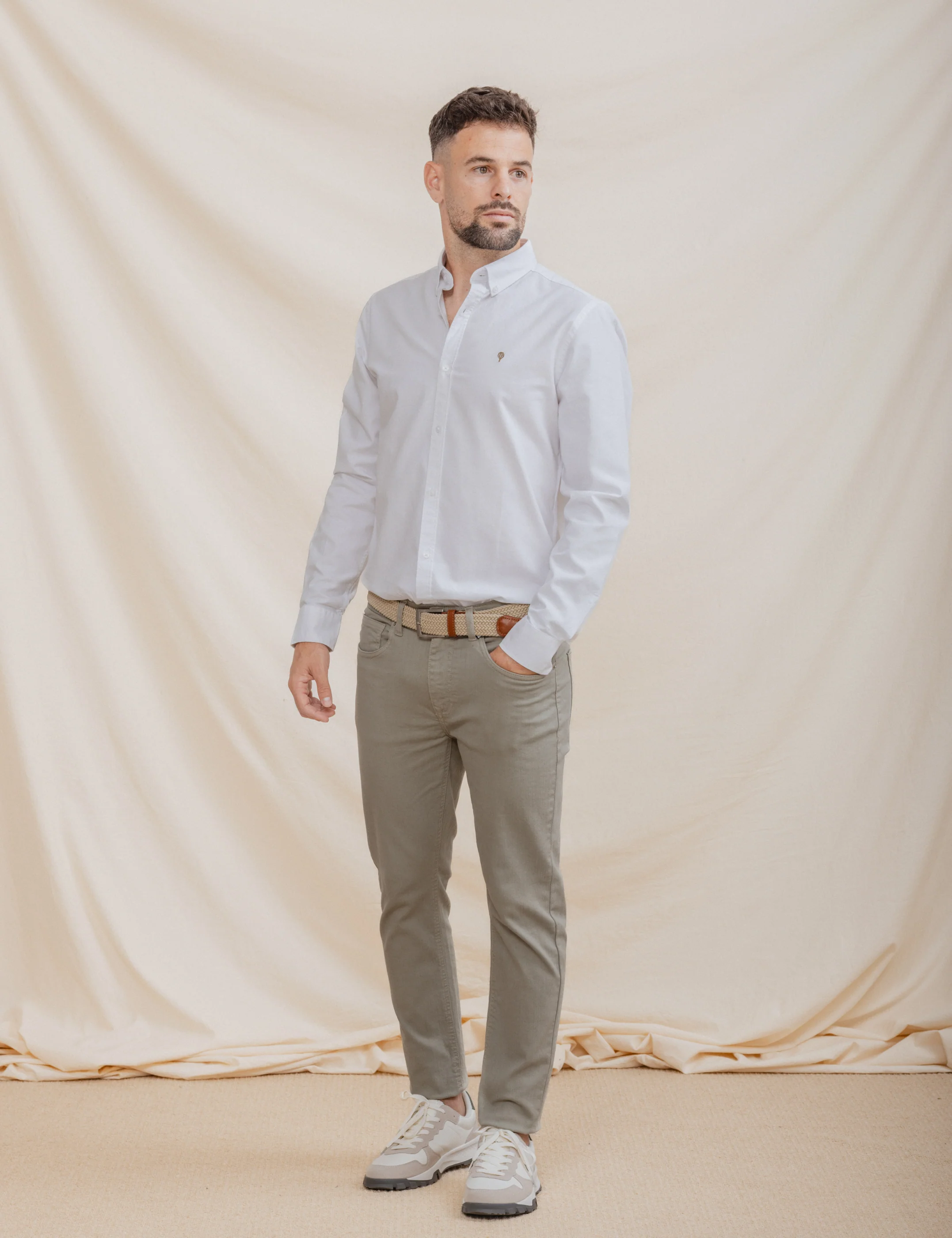 PANTALÓN 5 BOLSILLOS SLIM VERDE - Image 7