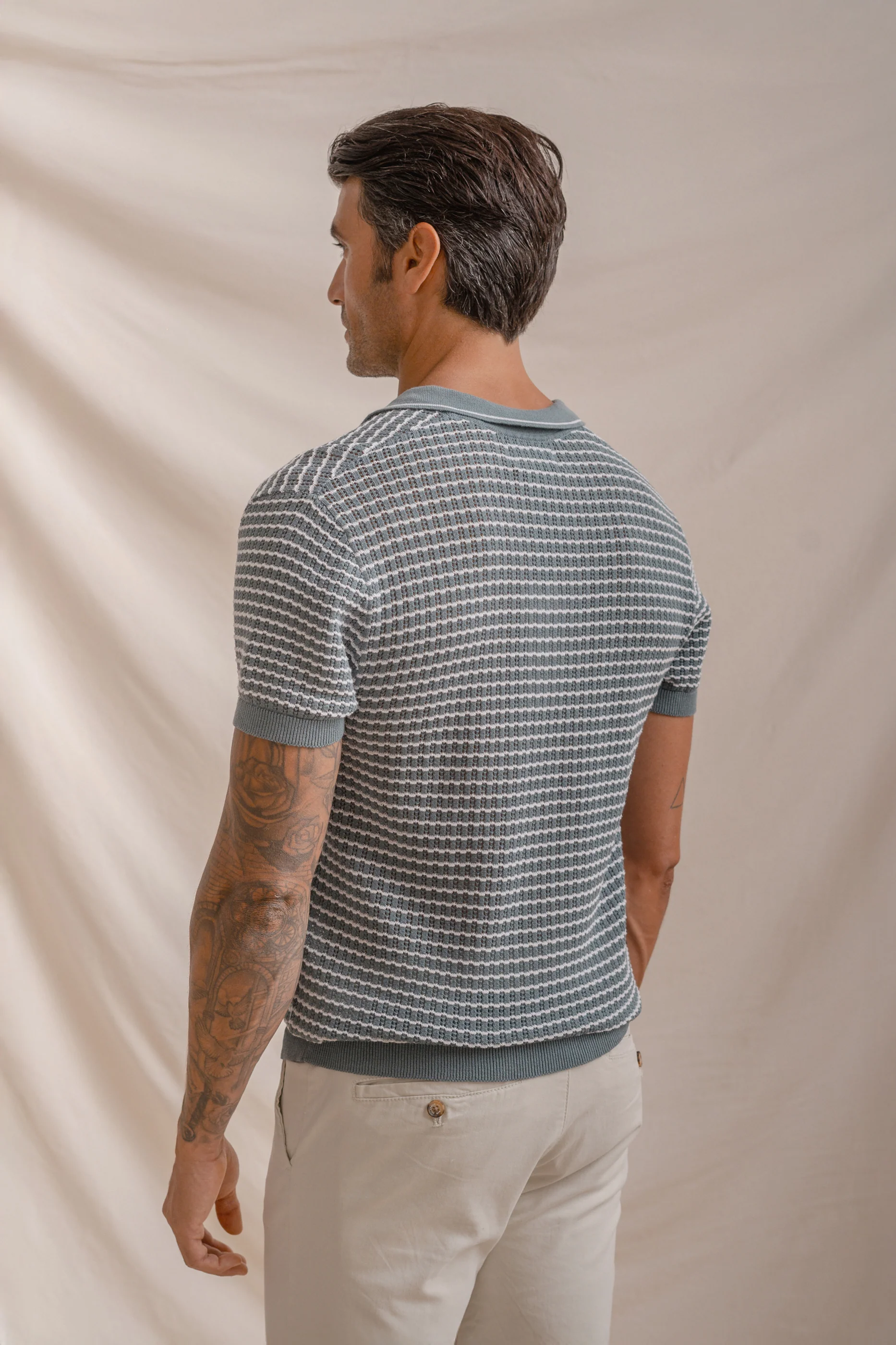 POLO TRICOT ESTRUCTURA VERDE - Image 3