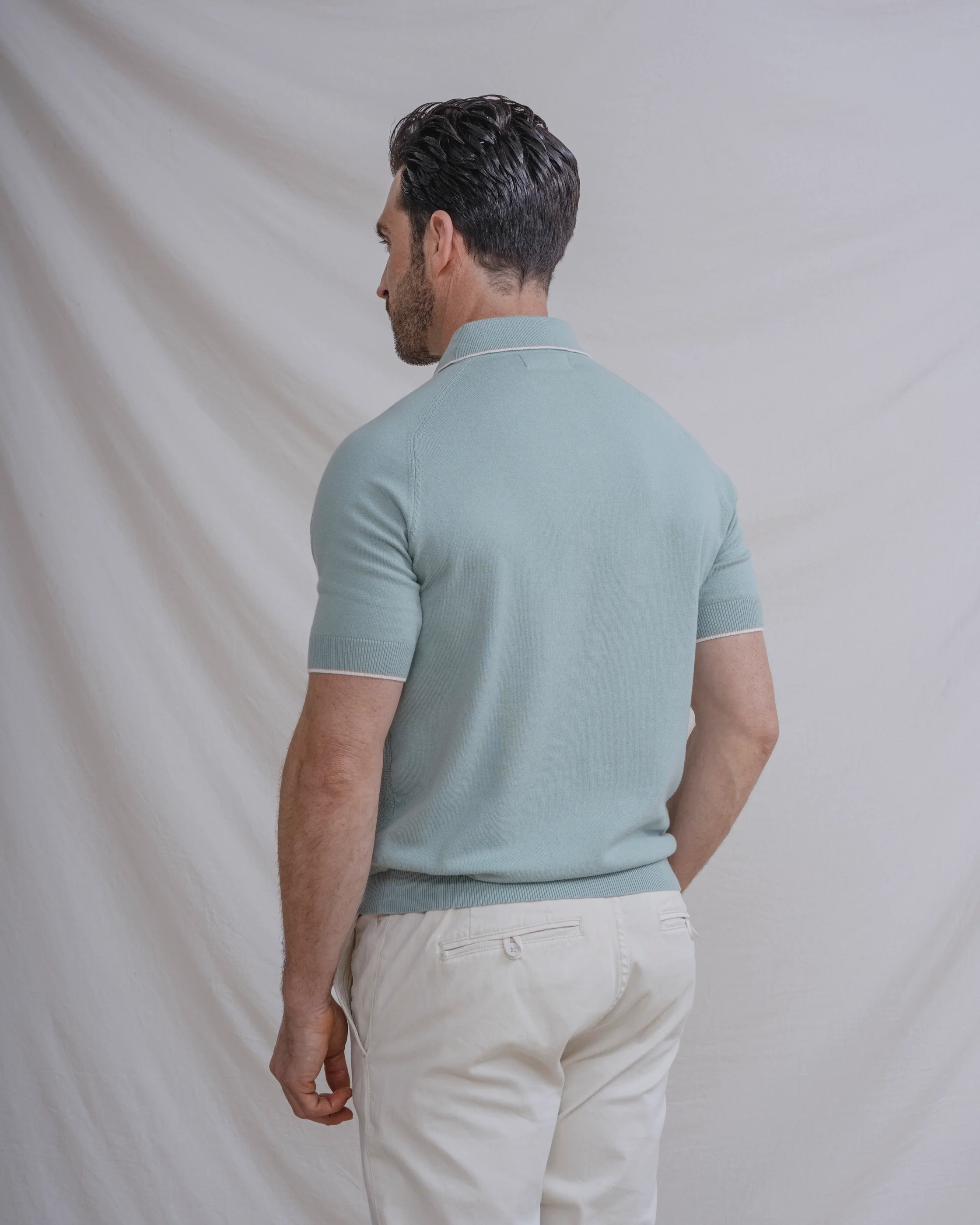 POLO TRICOT ESTRUCTURA VERDE - Image 5