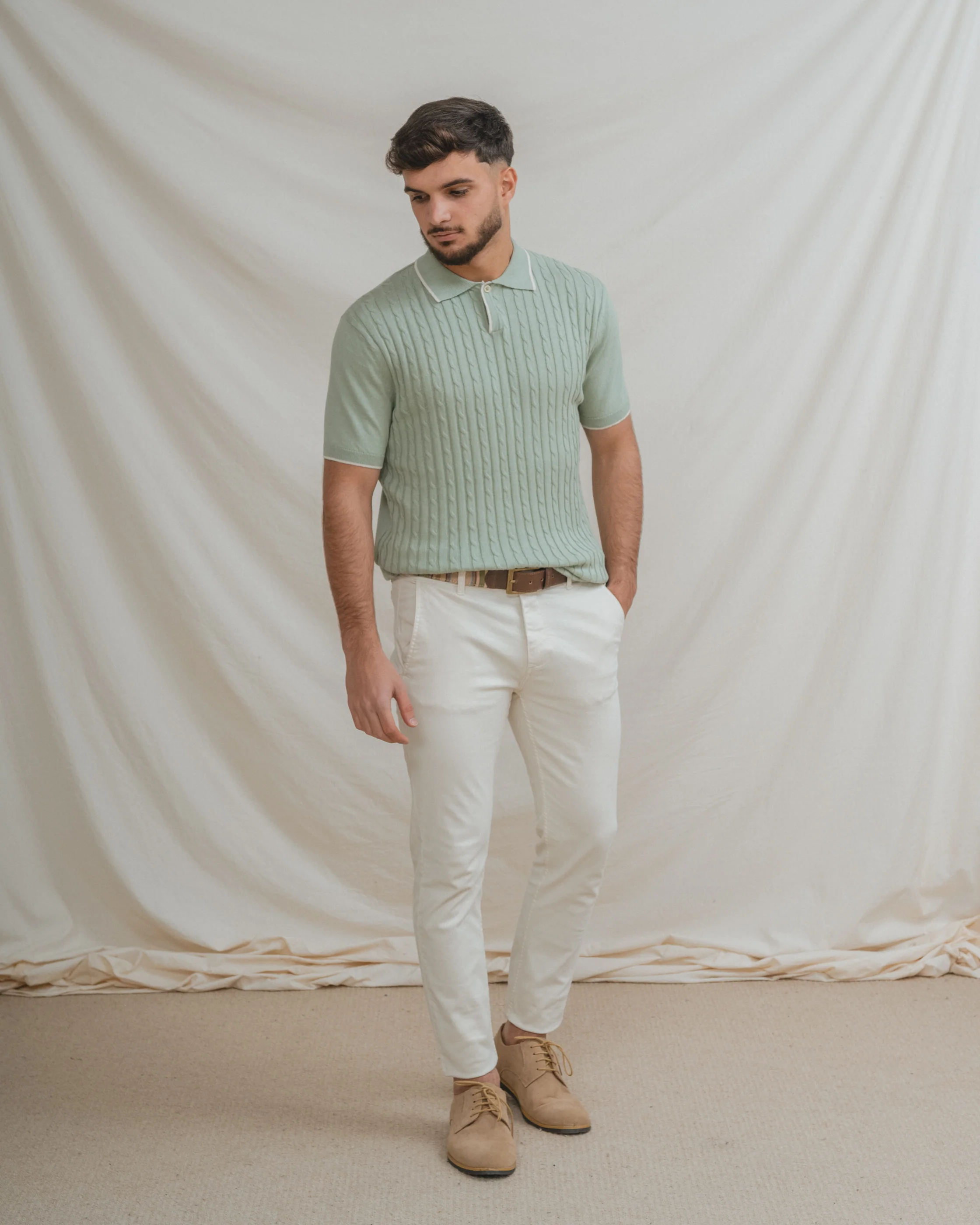 POLO TRICOT NUDOS VERDE - Image 3